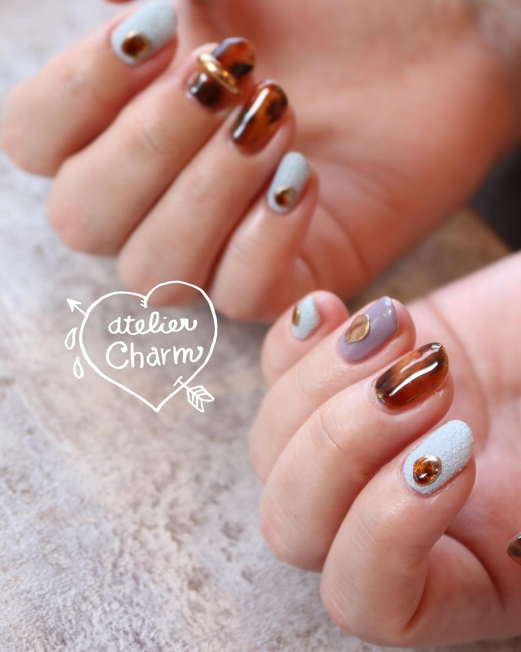 秋 冬 オールシーズン ハンド アニマル柄 アトリエチャーム Momoのネイルデザイン No ネイルブック