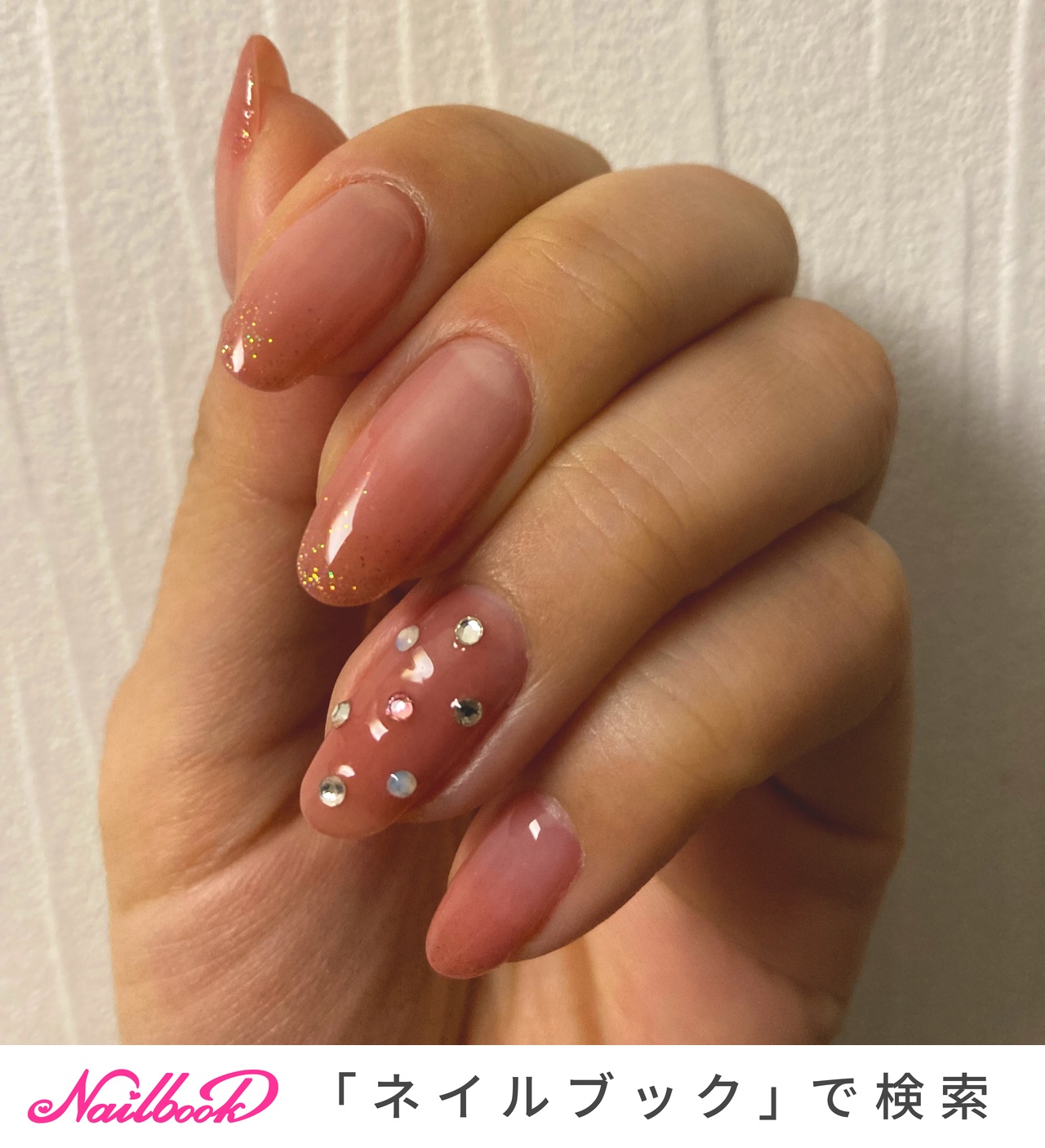 春 オールシーズン クリア ベージュ ピンク Cm Nailのネイルデザイン No ネイルブック