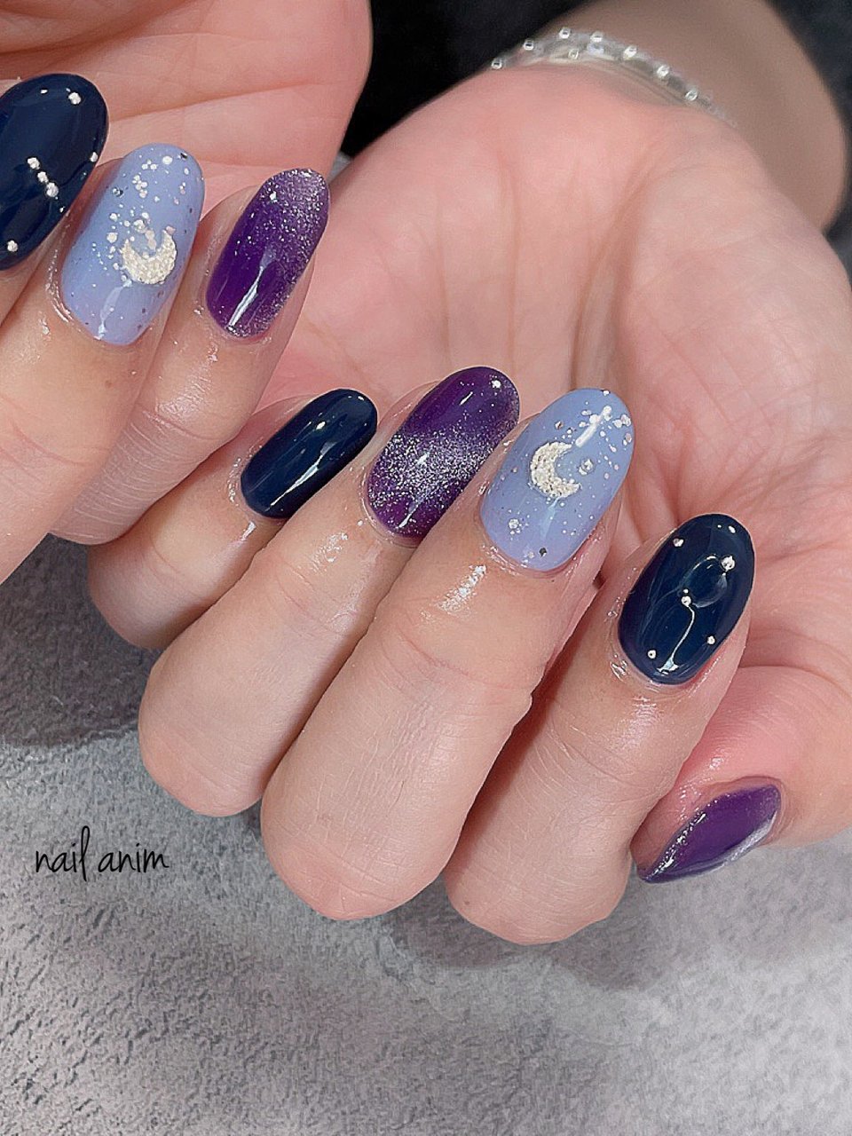 夏 冬 ハンド マグネット ミディアム Nail Animのネイルデザイン No ネイルブック