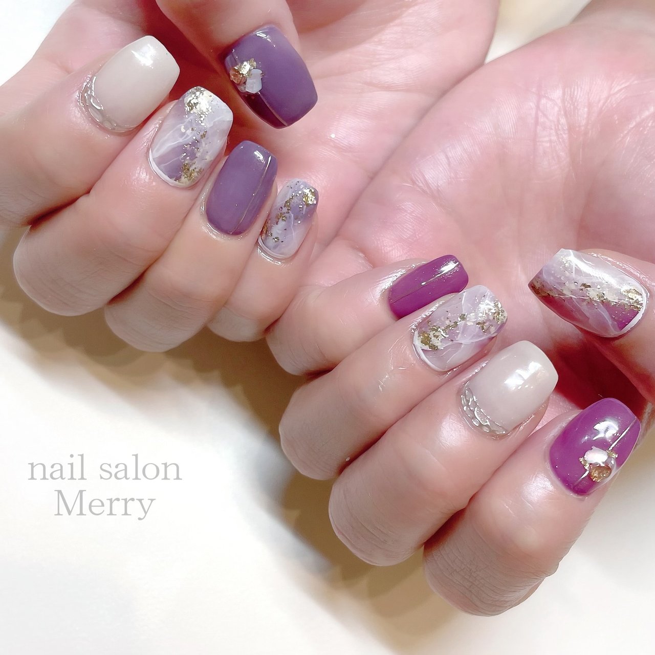 春 夏 オフィス パーティー ハンド Nail Salon Merry メリー のネイルデザイン No ネイルブック