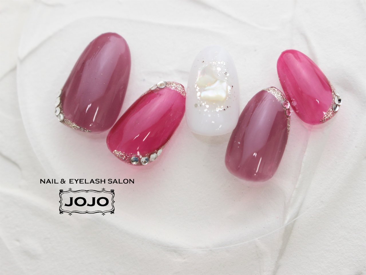 バレンタイン パーティー 女子会 ハンド ラメ Jojonailのネイルデザイン No ネイルブック