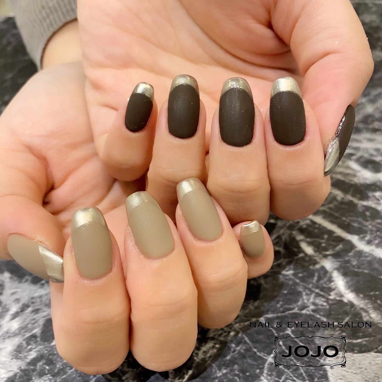 冬 オールシーズン 女子会 ハンド フレンチ Jojonailのネイルデザイン No ネイルブック