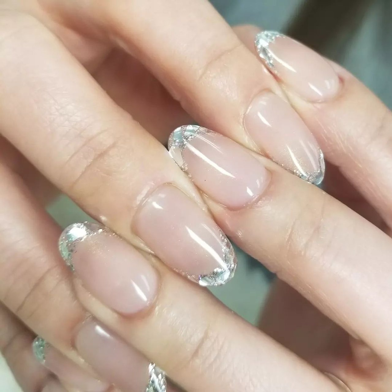 フレンチ グラデーション ラメ Cottnorose 0901のネイルデザイン No ネイルブック