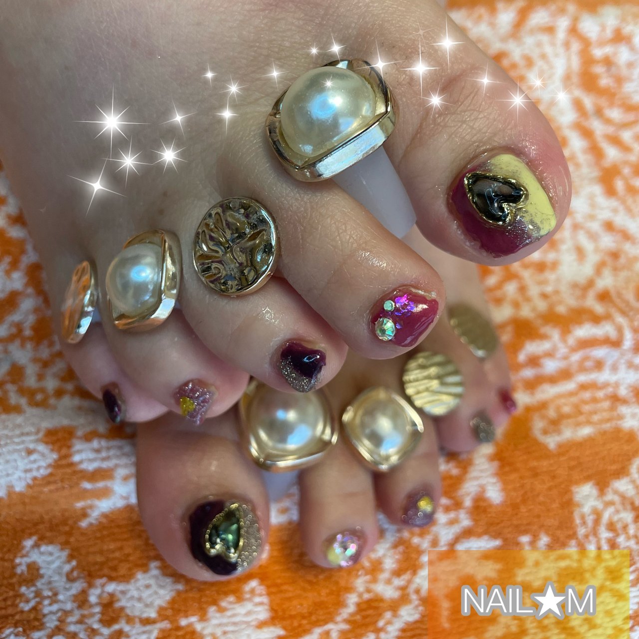 春 バレンタイン ライブ デート フット Nail Mのネイルデザイン No ネイルブック