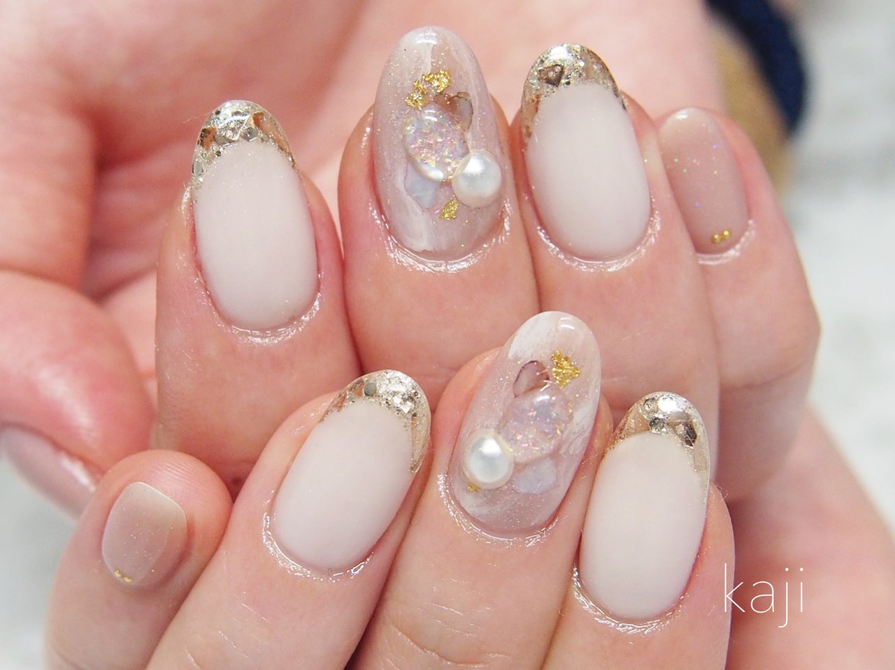 春 冬 オールシーズン ハンド シンプル Nail Kajiのネイルデザイン No ネイルブック