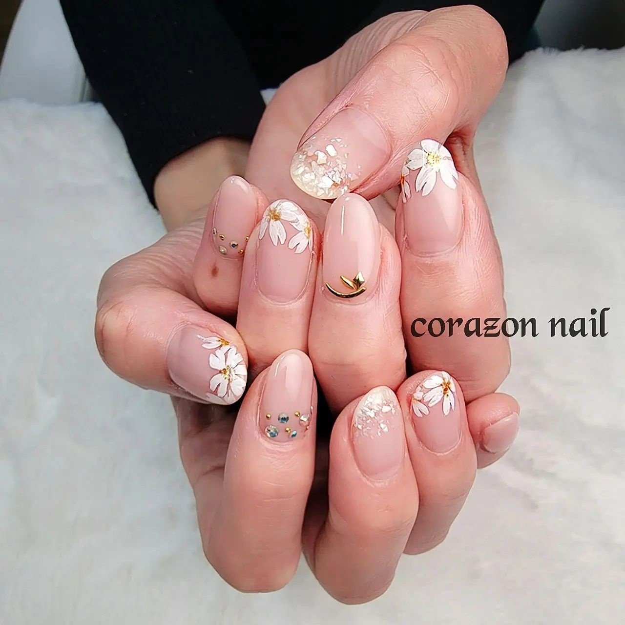 春 卒業式 オフィス デート ハンド 武蔵浦和 Corazon Nailのネイルデザイン No ネイルブック