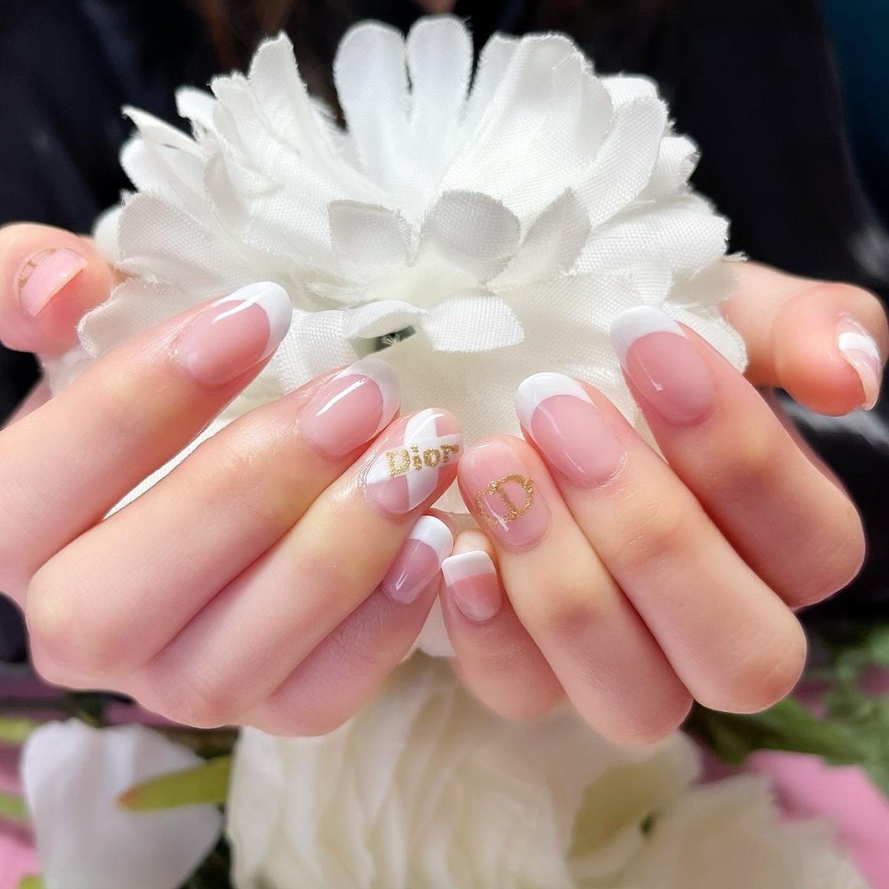 春 ハンド シンプル フレンチ リボン Nail Room Souvenirのネイルデザイン No ネイルブック