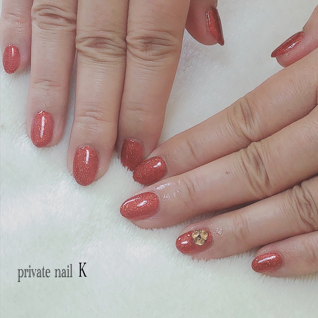 オールシーズン ハンド ワンカラー ミディアム レッド Nailkのネイルデザイン No ネイルブック