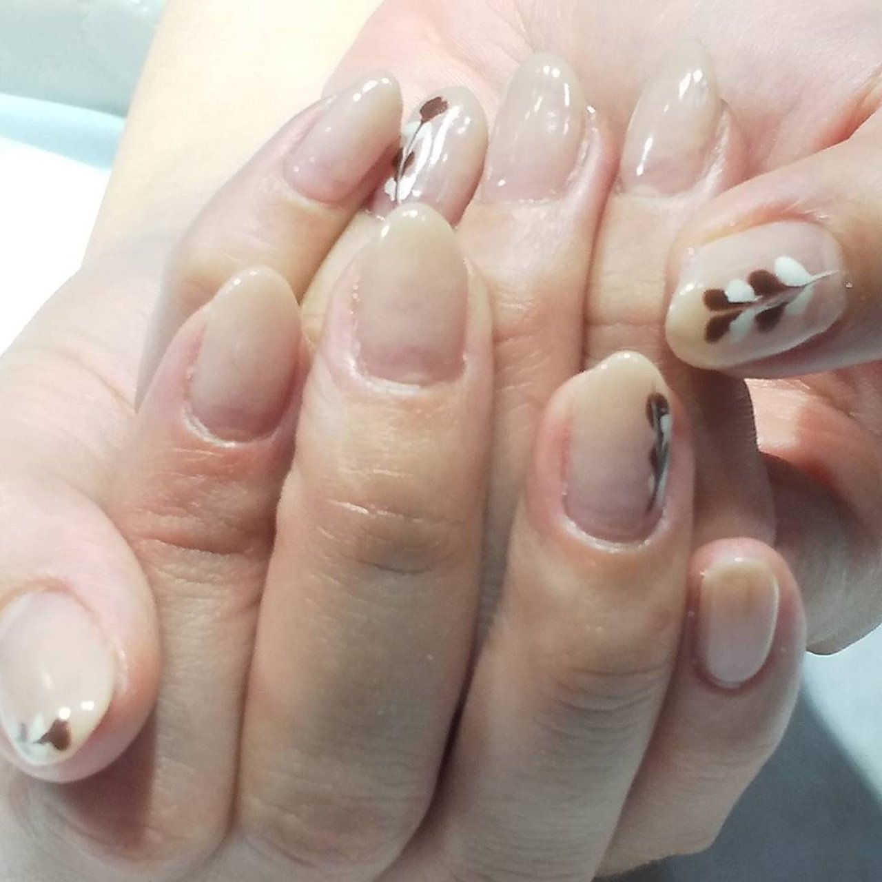 冬 シンプル ピーコック ホワイト ピンク S Nailのネイルデザイン No ネイルブック