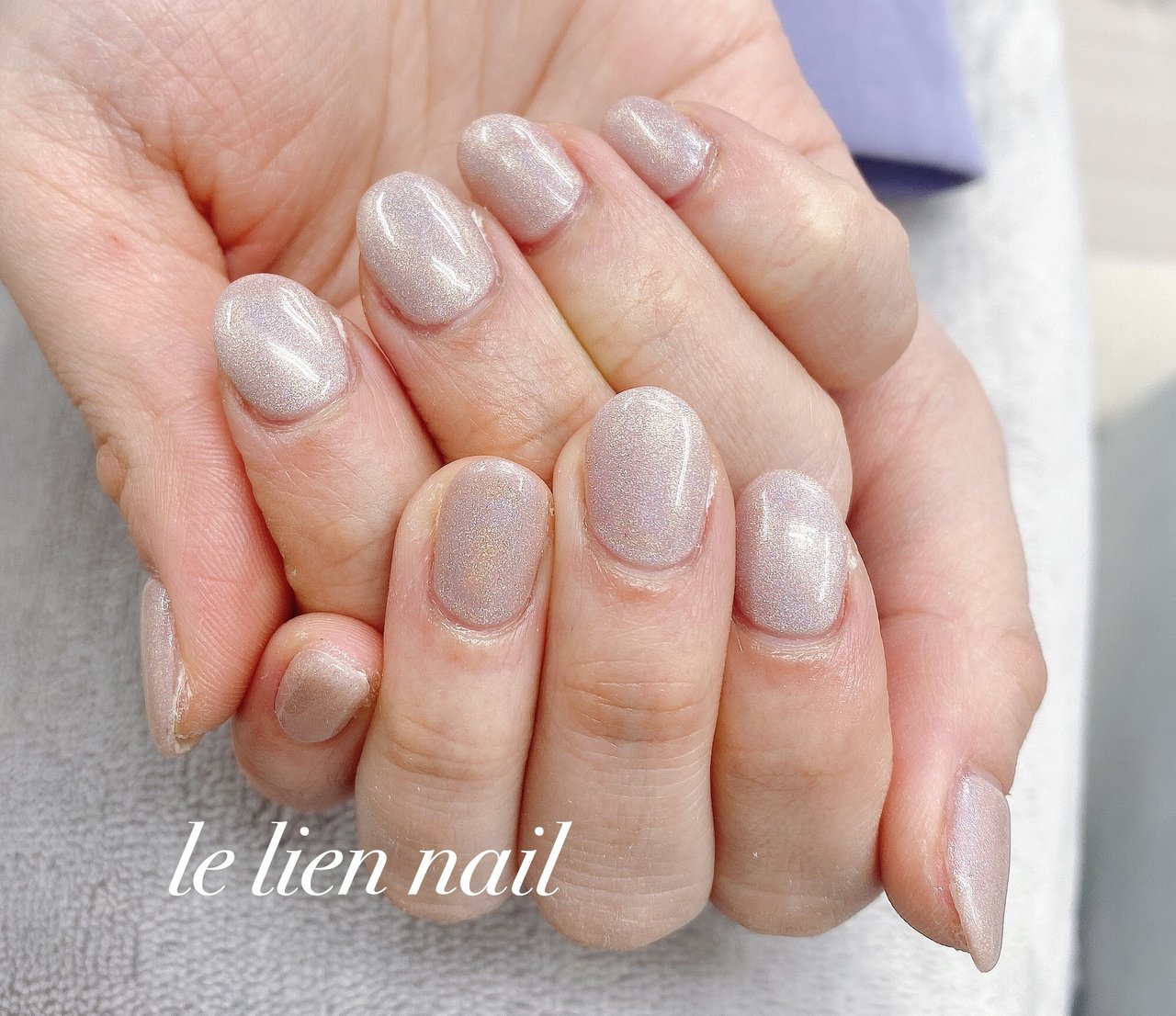 オールシーズン ハンド ワンカラー ミディアム ジェルネイル Le Lien Nailのネイルデザイン No ネイルブック