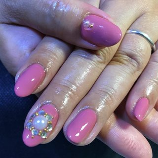 単色塗りのネイルデザイン ネイルブック