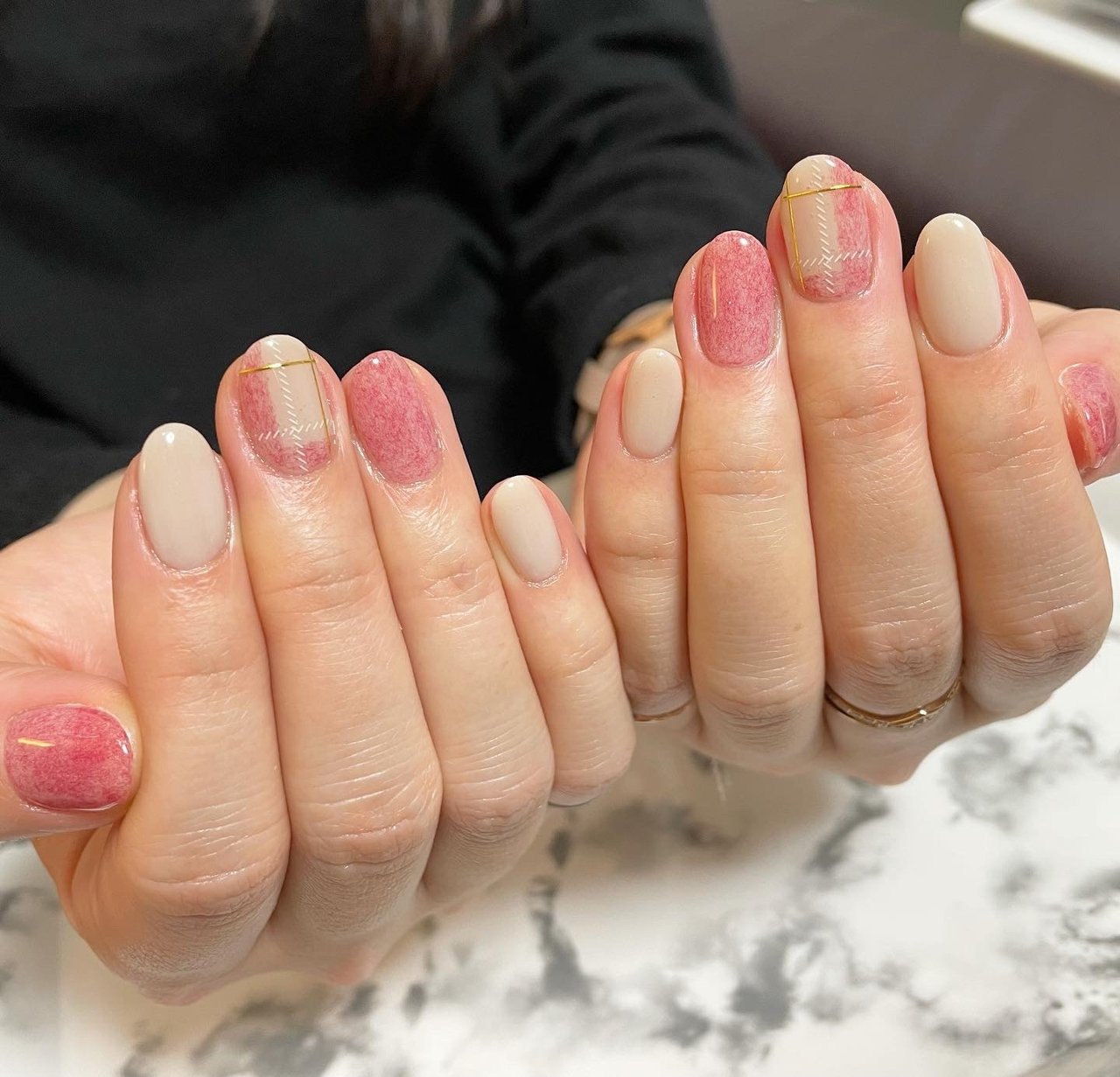 冬 パーティー デート 女子会 ラメ Nailsalon Almaのネイルデザイン No ネイルブック