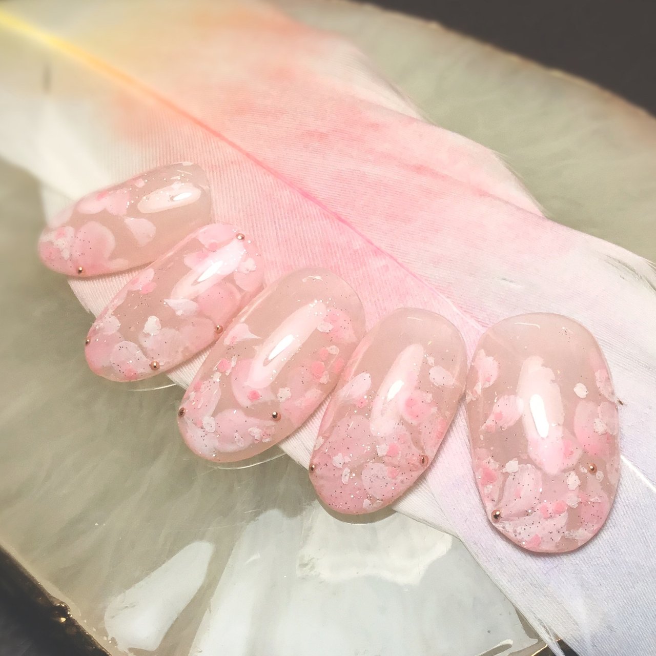 春 卒業式 入学式 ブライダル ハンド 溝の口 Nail Trees ネイルトゥリース のネイルデザイン No ネイルブック