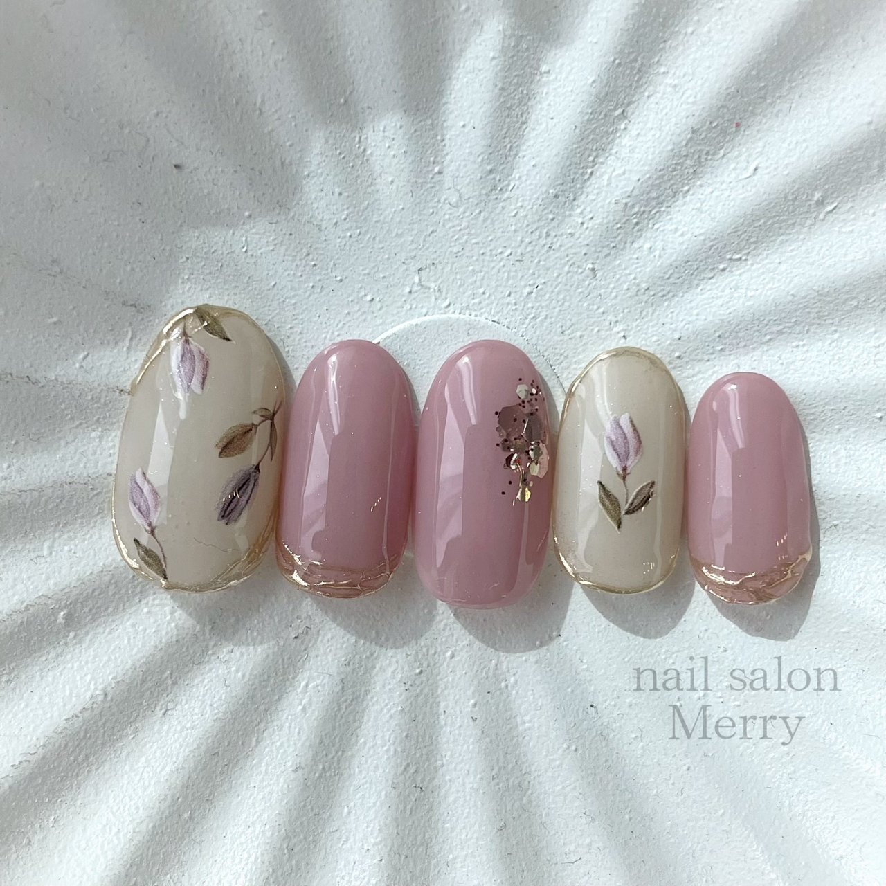 春 夏 入学式 オフィス ハンド Nail Salon Merry メリー のネイルデザイン No ネイルブック
