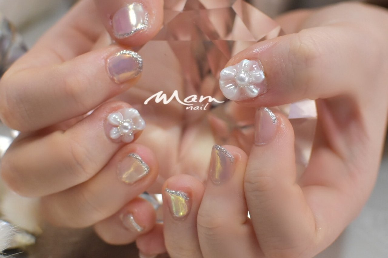 オールシーズン オフィス デート 女子会 ハンド Mamnailのネイルデザイン No ネイルブック