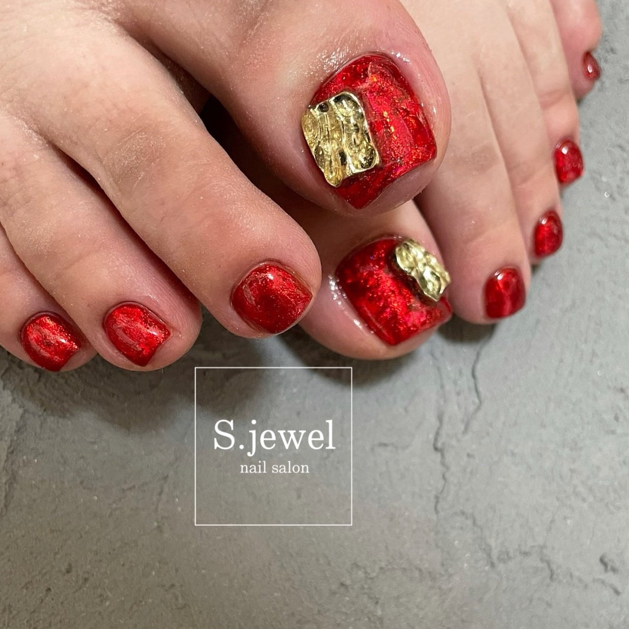 フット ワンカラー S Jewelのネイルデザイン No ネイルブック