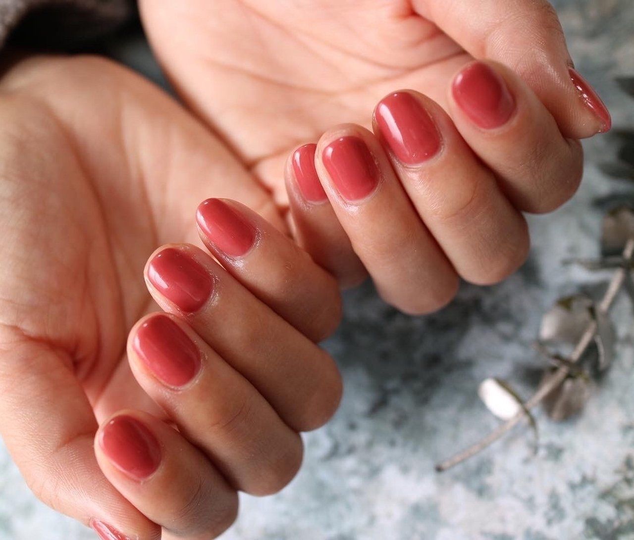 オールシーズン ハンド ショート レッド ボルドー Nodoka Nagoya Nail Oliviaのネイルデザイン No ネイルブック