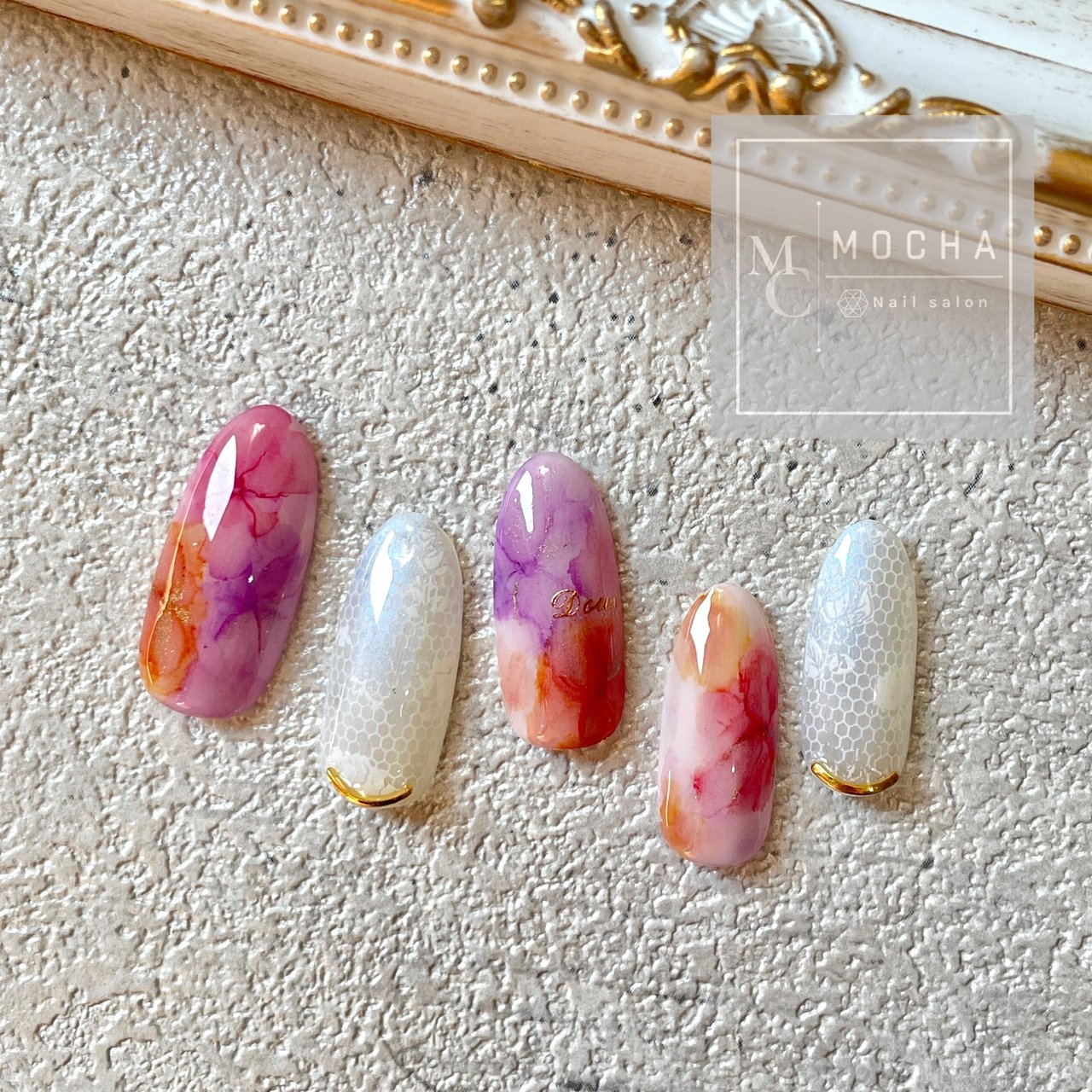 春 オールシーズン オフィス デート ハンド Nail Salon Mochaのネイルデザイン No ネイルブック