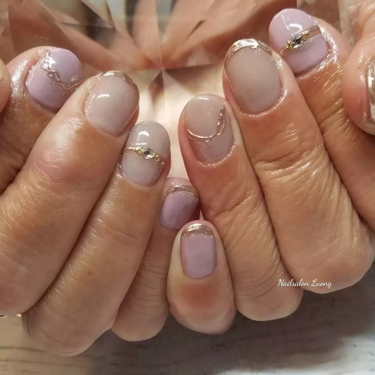 オールシーズン オフィス デート 女子会 ハンド Nailsalon Luongのネイルデザイン No ネイルブック