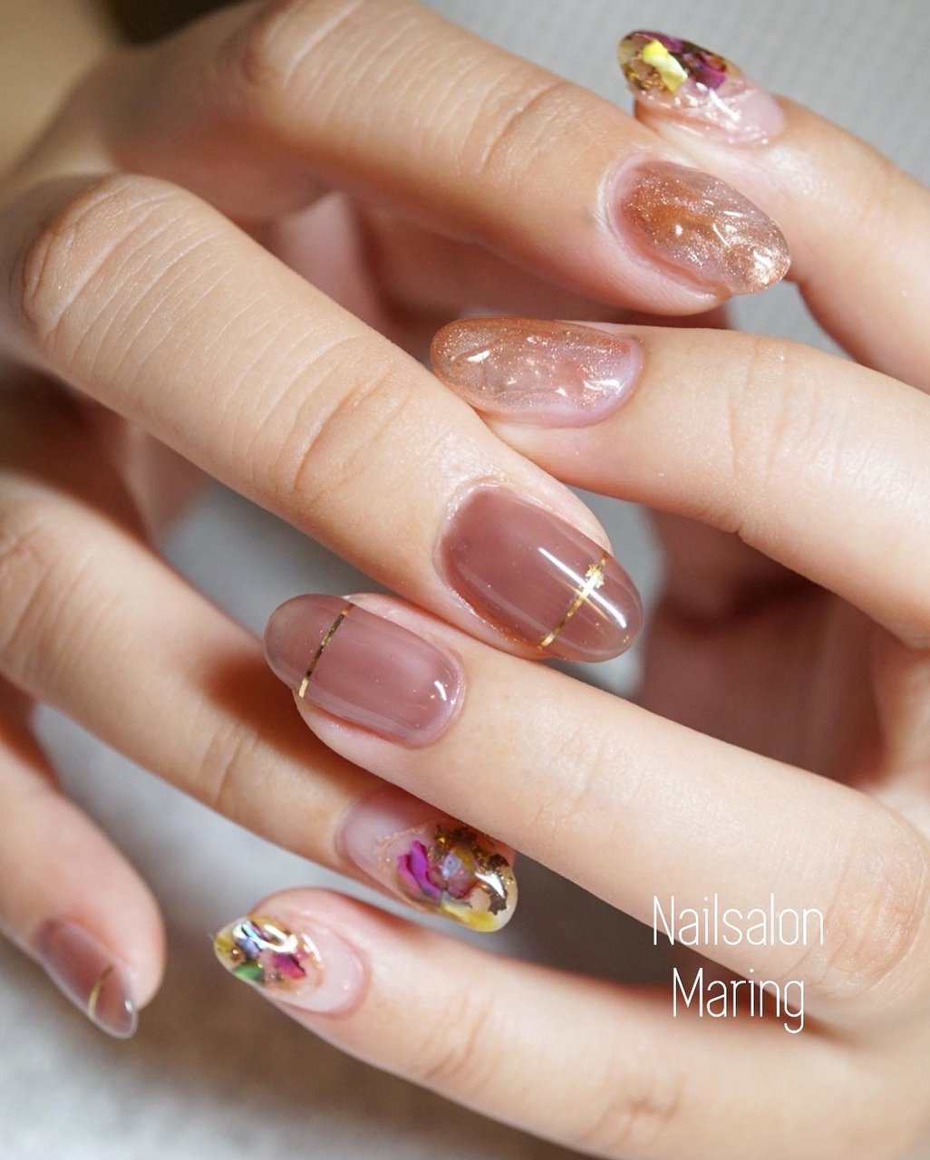 春 オフィス ハンド シンプル ワンカラー Nailsalon Maring マリング のネイルデザイン No ネイルブック