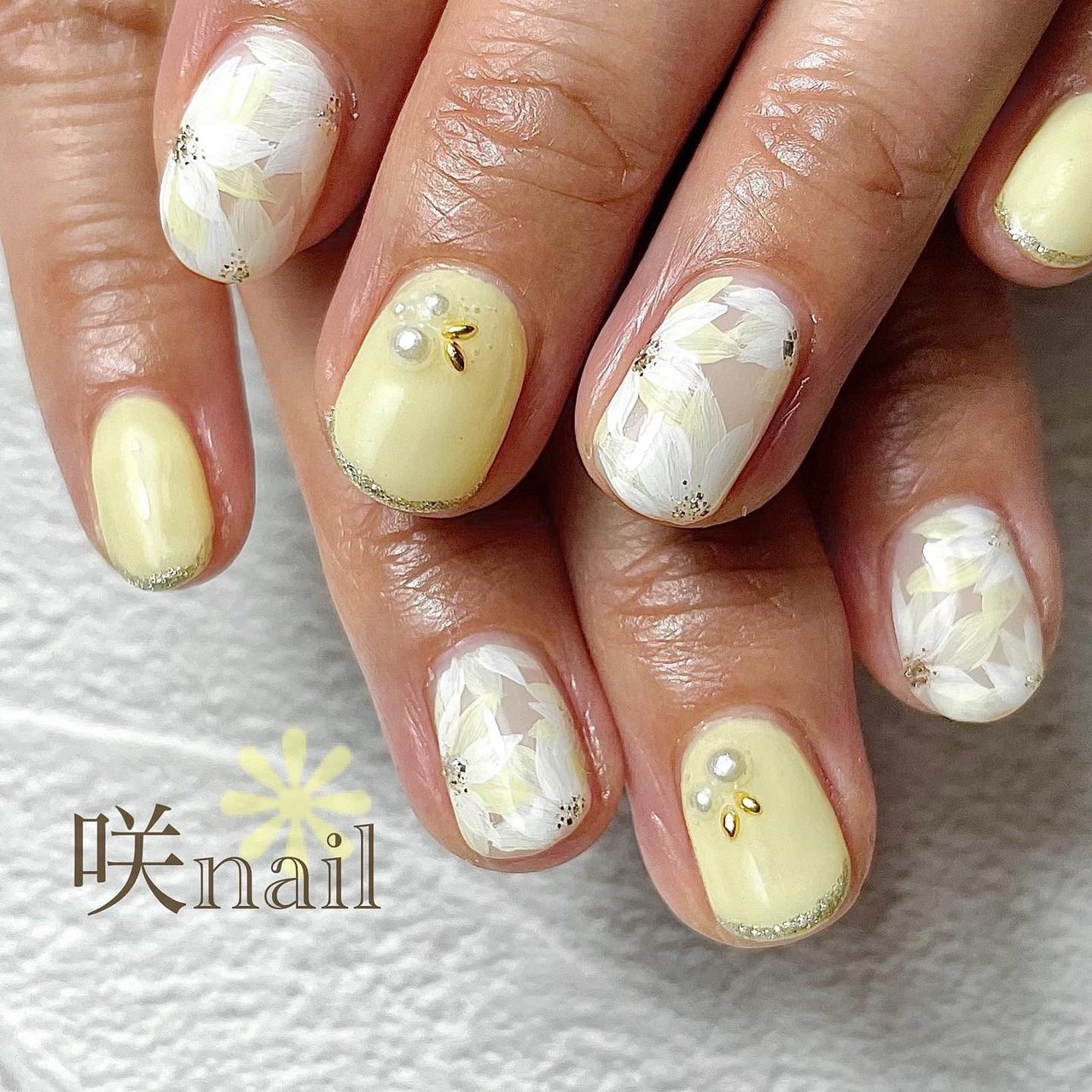 春 入学式 デート 女子会 ハンド 咲nail サキネイル のネイルデザイン No ネイルブック