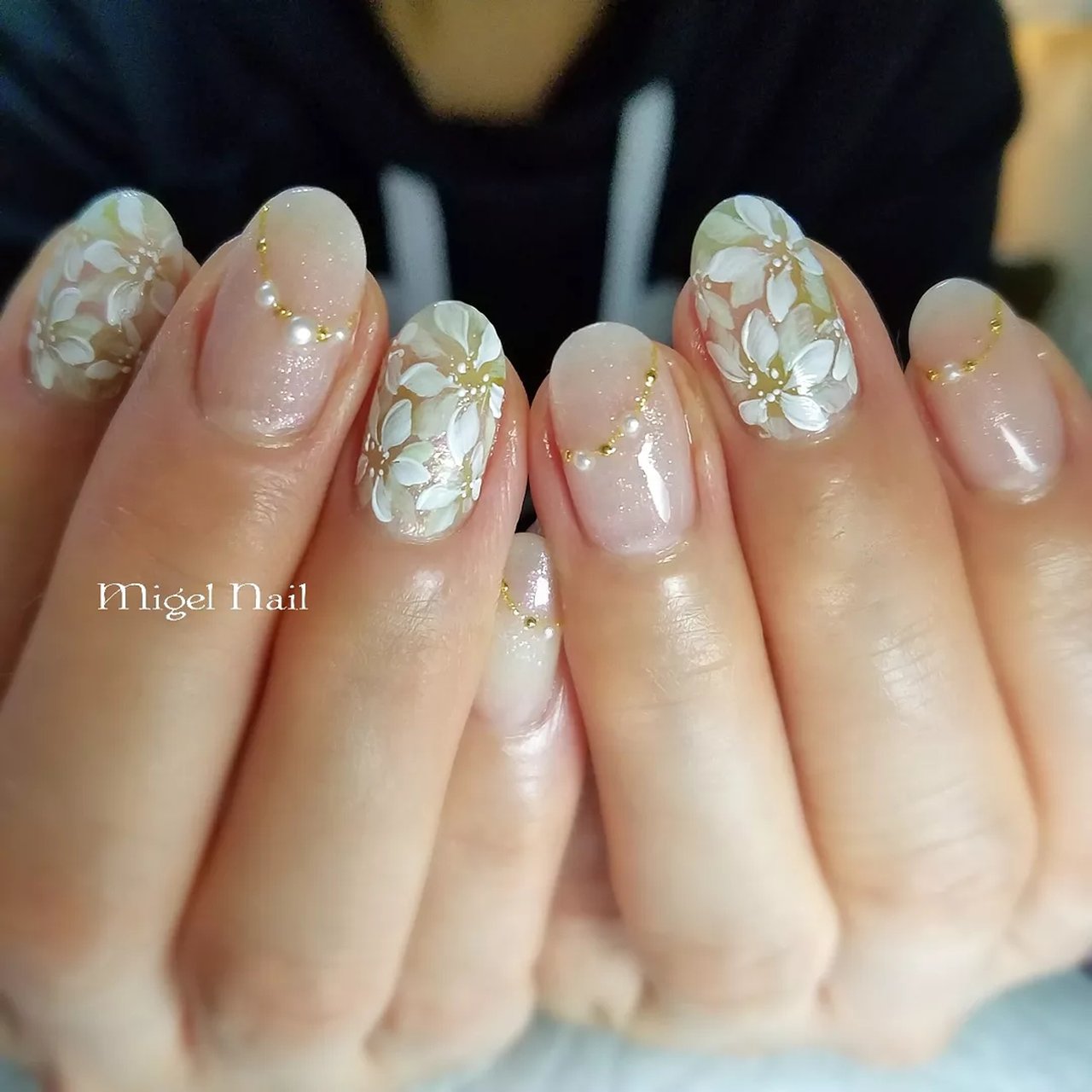 冬 オフィス ブライダル パーティー グラデーション Migel Nailのネイルデザイン No ネイルブック