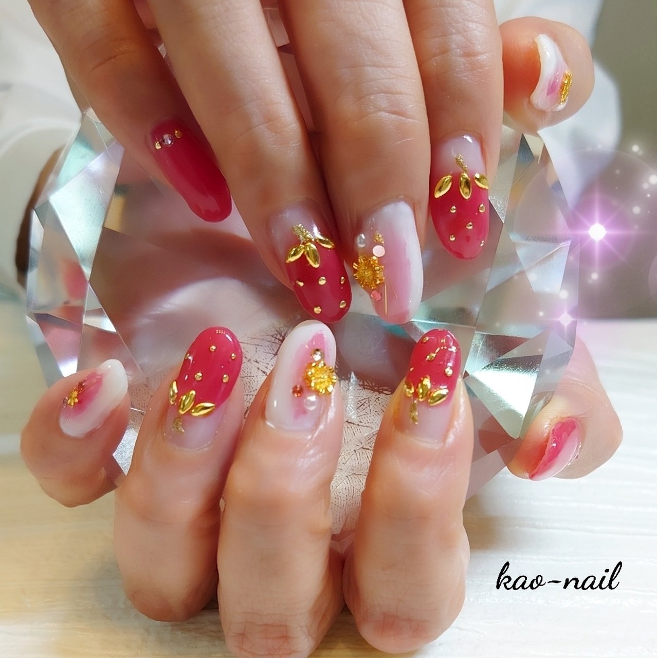 春 旅行 女子会 ハンド フラワー Kao Nailのネイルデザイン No ネイルブック