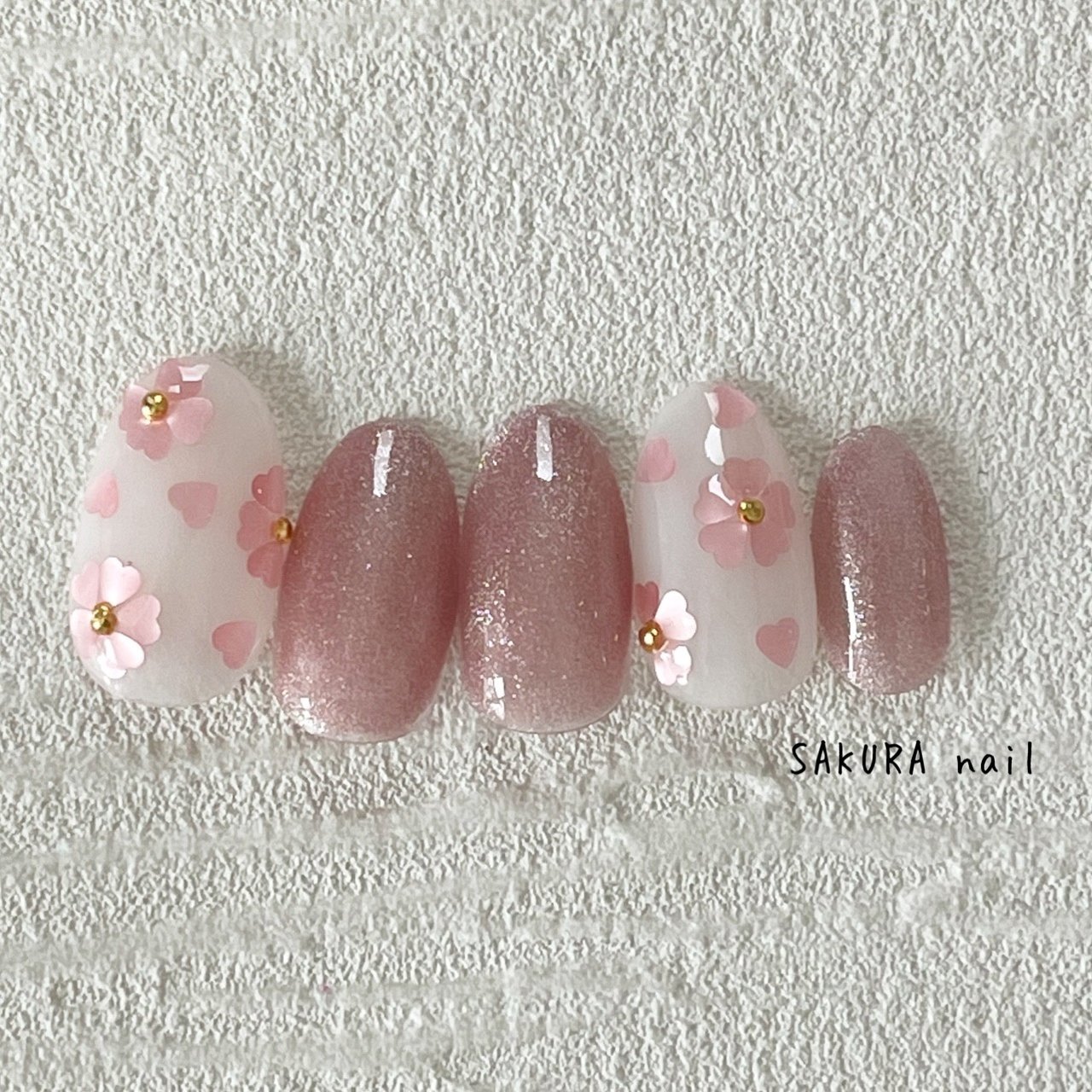 春 卒業式 入学式 オフィス ハンド Sakura Nailのネイルデザイン No ネイルブック