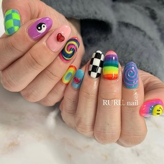 22年 新着順 春 ハンド ニコちゃんネイルのネイルデザイン ネイルブック