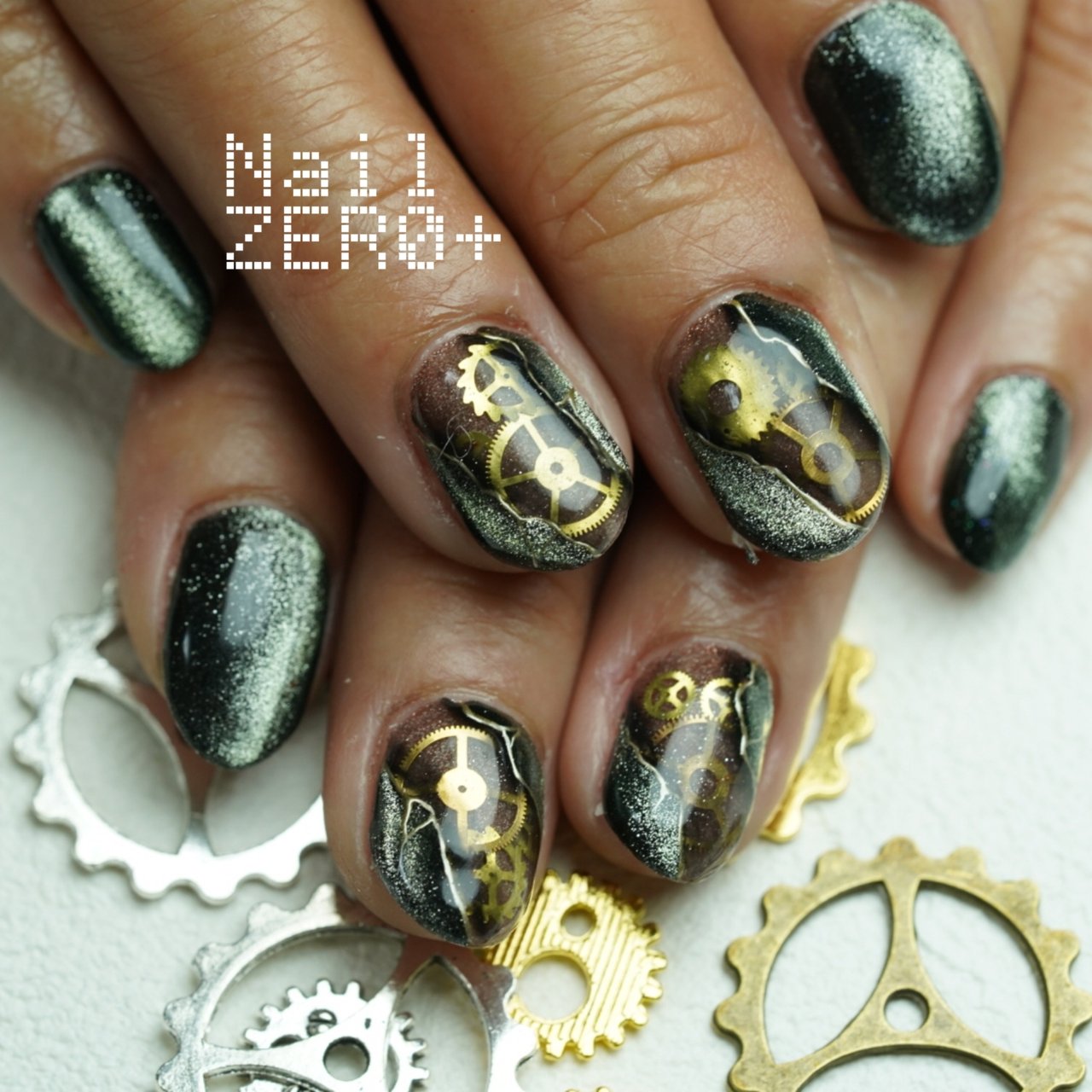 オールシーズン ハンド ワンカラー アンティーク ミディアム 塩見隼人 池袋 ネイルゼロプラスのネイルデザイン No ネイルブック