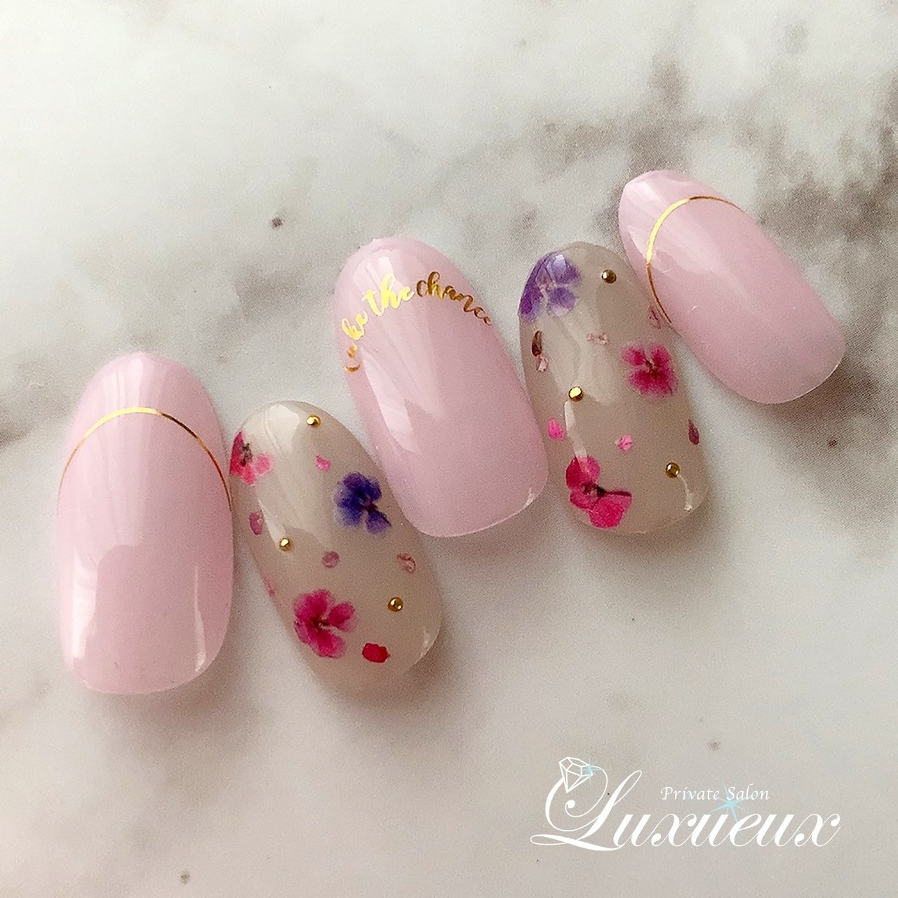 夏 卒業式 入学式 デート ハンド Private Salon Luxueux リュクシュー のネイルデザイン No ネイルブック