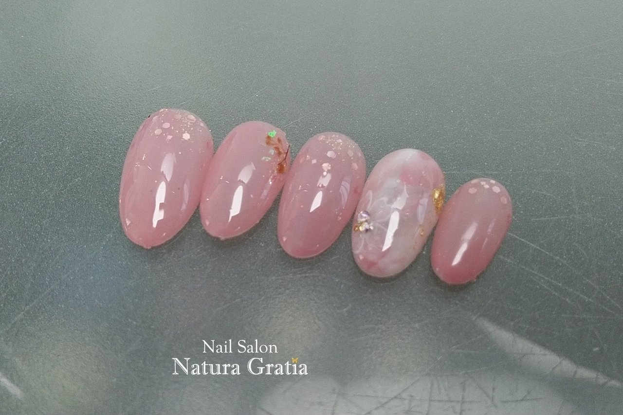 春 卒業式 入学式 オフィス ハンド Naturagratiaのネイルデザイン No 709 ネイルブック