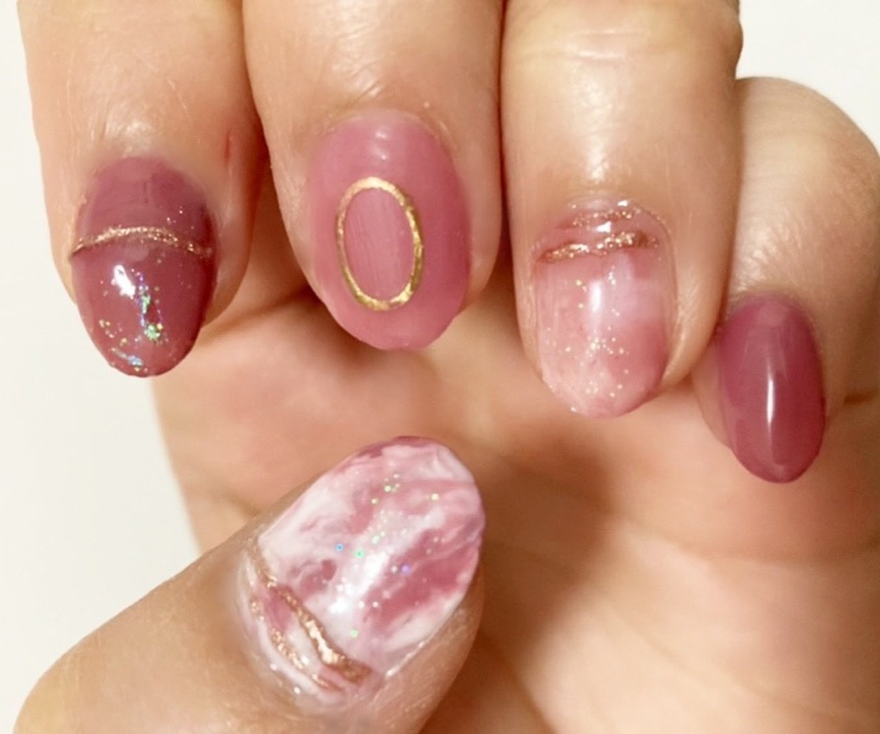 オールシーズン ハンド ワンカラー ショート ピンク ろりきゅーとのネイルデザイン No ネイルブック