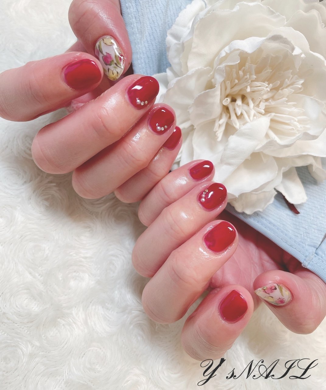 春 ハンド ジェルネイル お客様 Y S Nailのネイルデザイン No ネイルブック