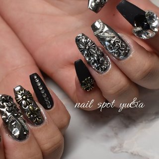 人気順｜ロック/#クロムハーツ風ネイルのネイルデザイン｜ネイルブック