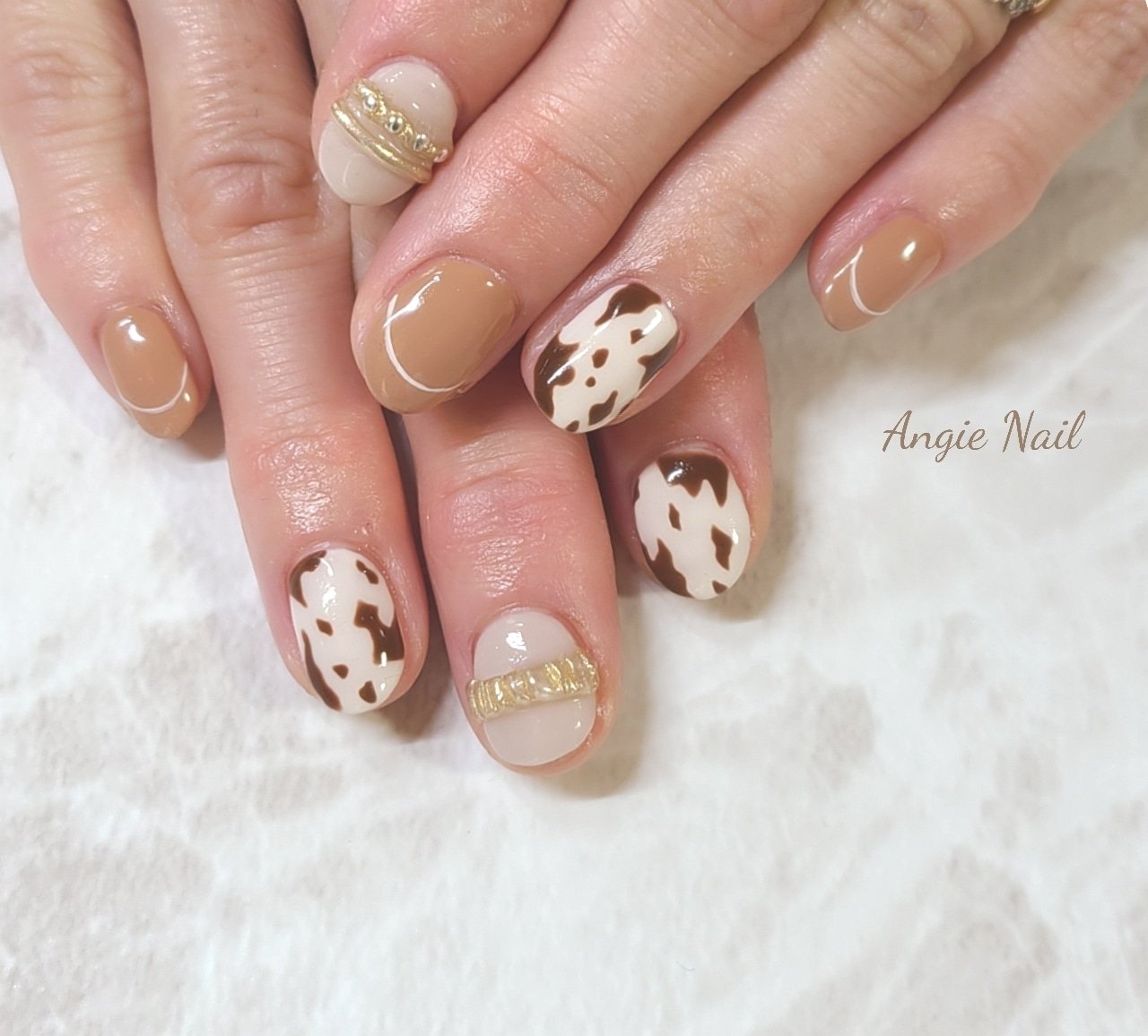 秋 冬 オールシーズン オフィス ハンド Angienailのネイルデザイン No ネイルブック