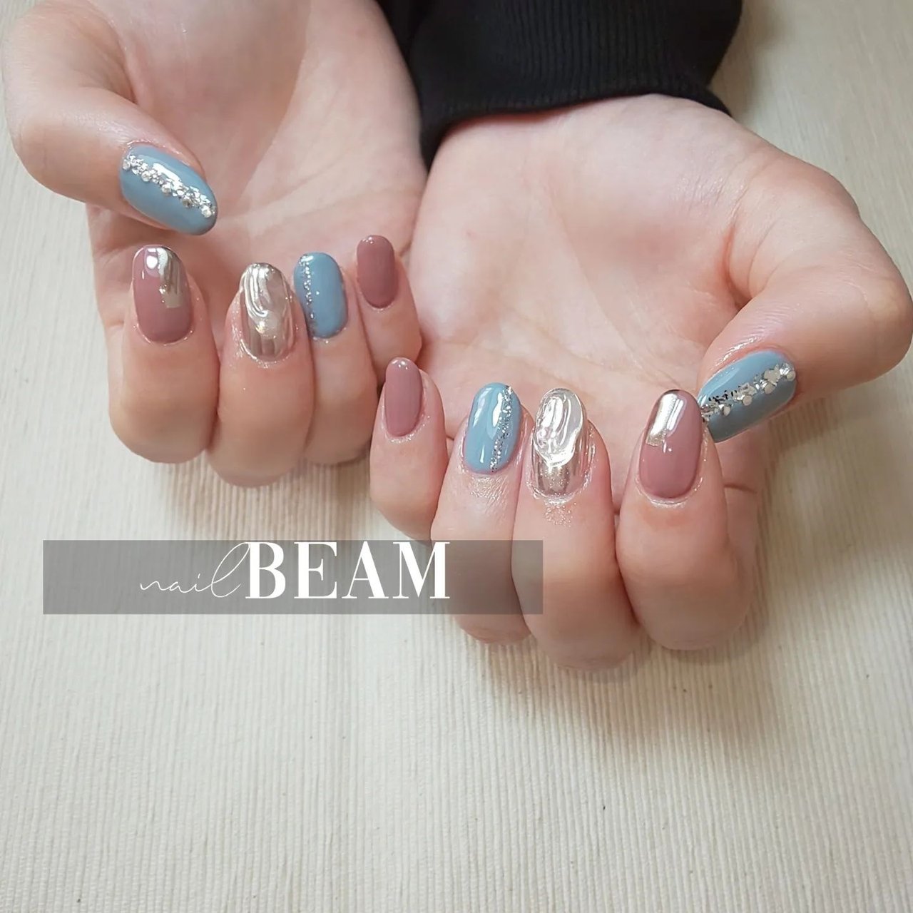 春 夏 オールシーズン ハンド ラメ Nailbeamのネイルデザイン No ネイルブック