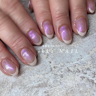 ピンクラメネイルのネイルデザイン ネイルブック