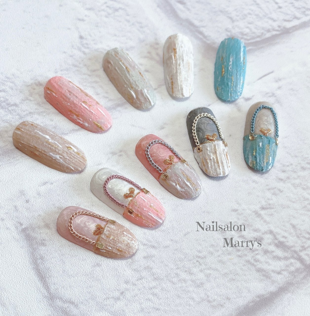 春 ブライダル デート 女子会 シンプル Nailsalon Marry Sのネイルデザイン No ネイルブック