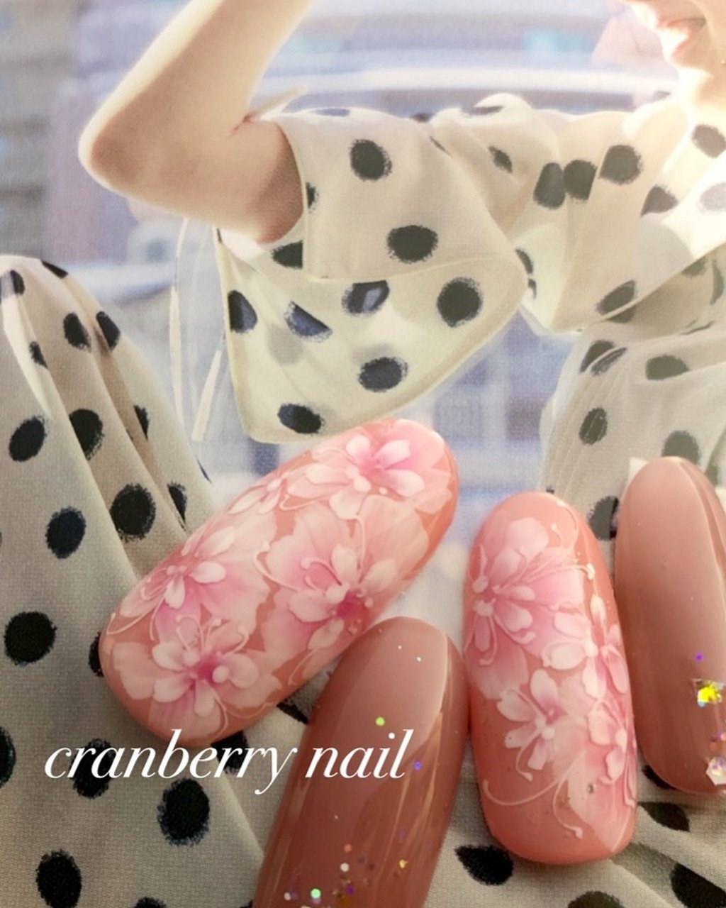 春 ハンド ワンカラー フラワー ショート 所沢ネイルサロン Cranberry Nailのネイルデザイン No ネイルブック