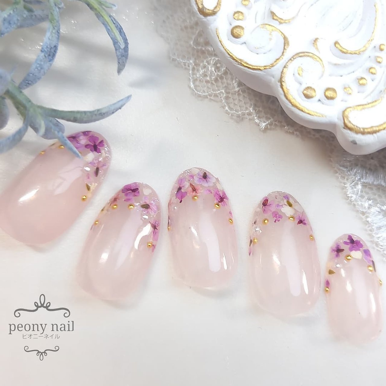 春 入学式 オフィス ブライダル ハンド Peony Nail ピオニーネイル横浜のネイルデザイン No ネイルブック