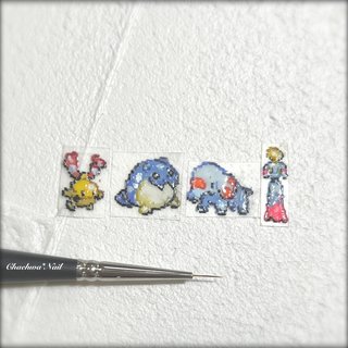 ドット絵ネイルのネイルデザイン ネイルブック