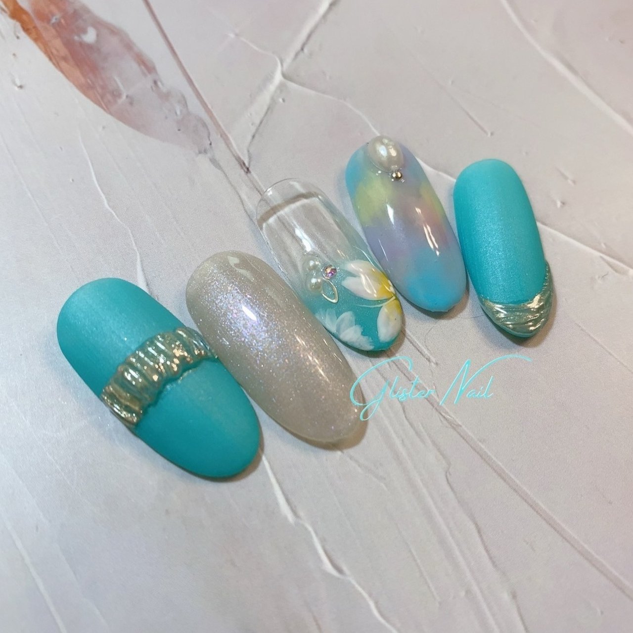 春 夏 入学式 ネイルチップ Glister Nailのネイルデザイン No ネイルブック