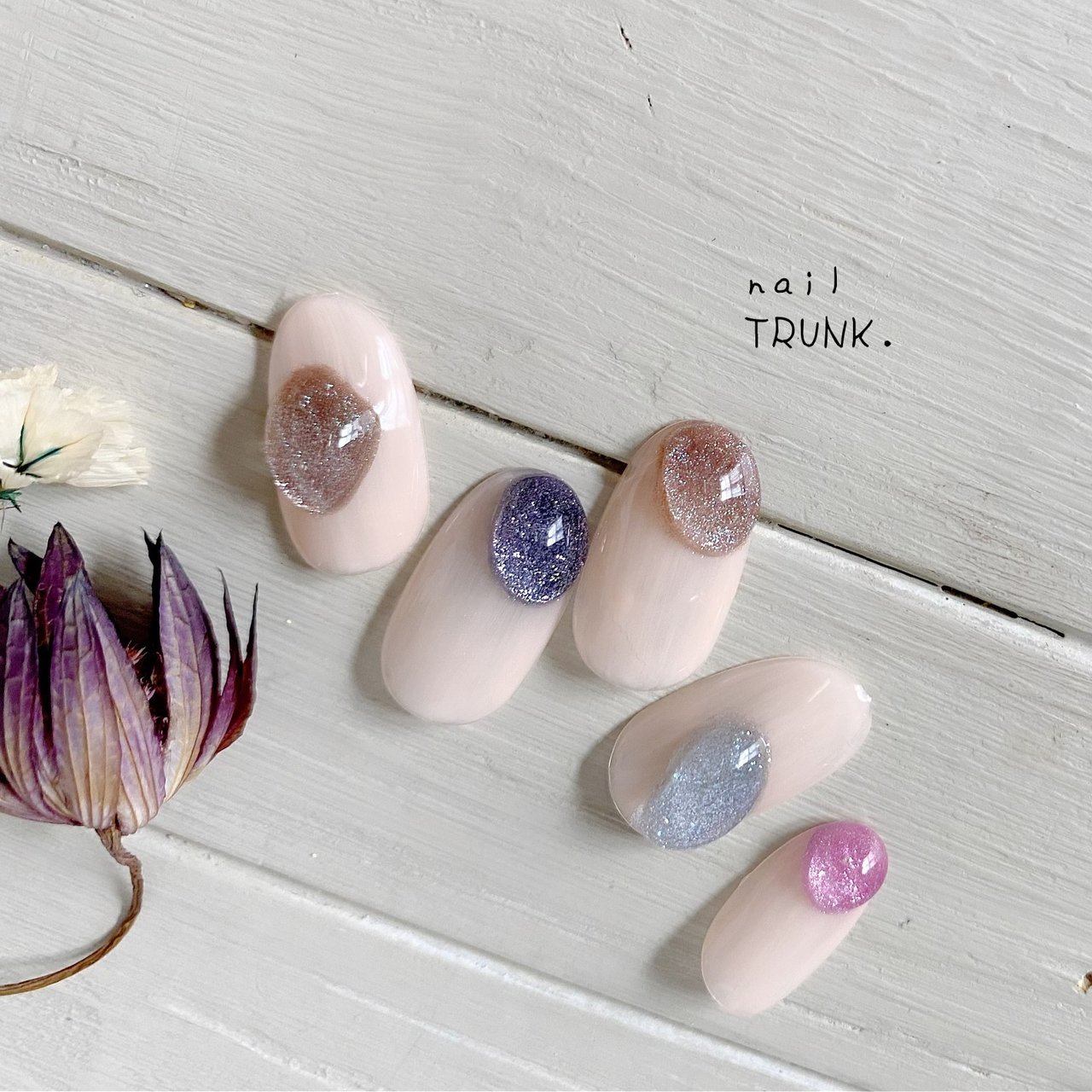 春 ハンド マグネット ピンク パープル Nail Trunkのネイルデザイン No ネイルブック