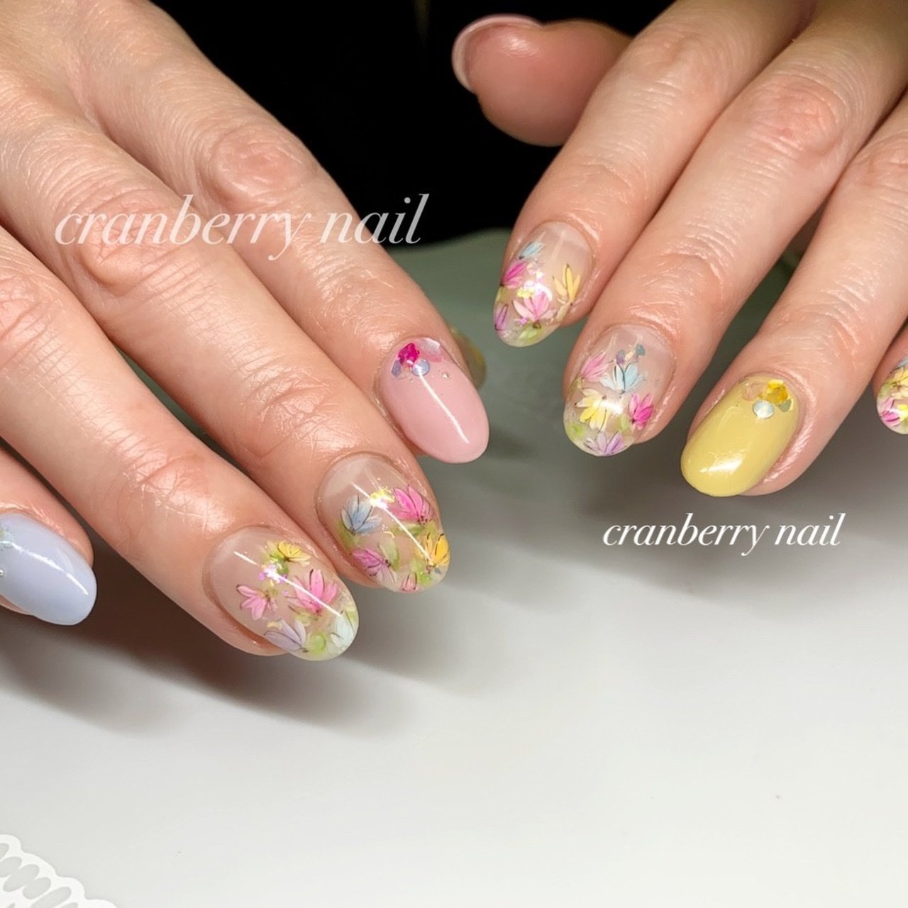 春 卒業式 入学式 ハンド ワンカラー 所沢ネイルサロン Cranberry Nailのネイルデザイン No ネイルブック