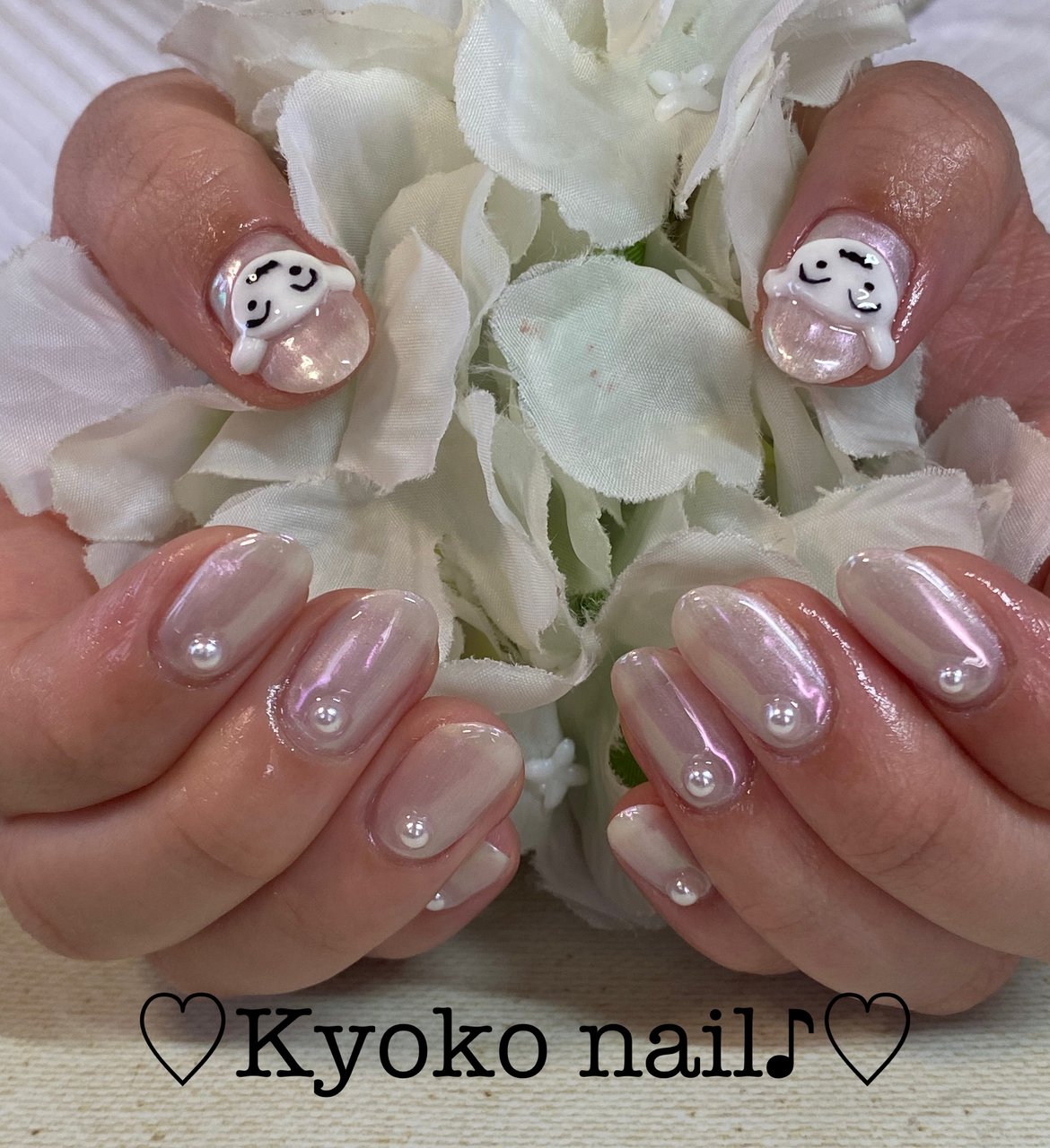 オールシーズン ハンド シンプル ワンカラー キャラクター Kyoko Nailのネイルデザイン No ネイルブック