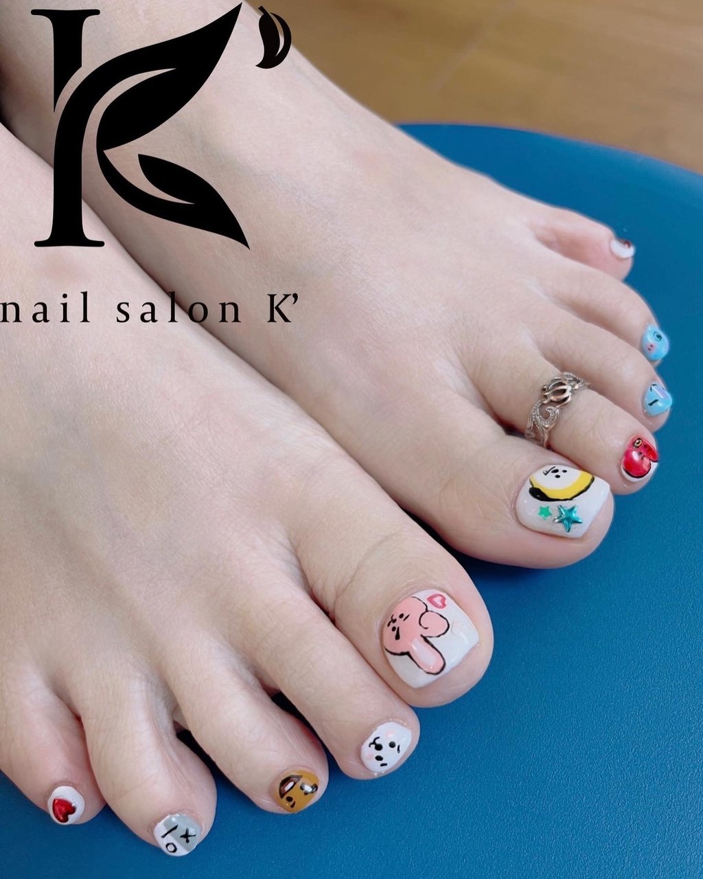 オールシーズン フット キャラクター ジェルネイル お客様 Nail Salon K のネイルデザイン No ネイルブック