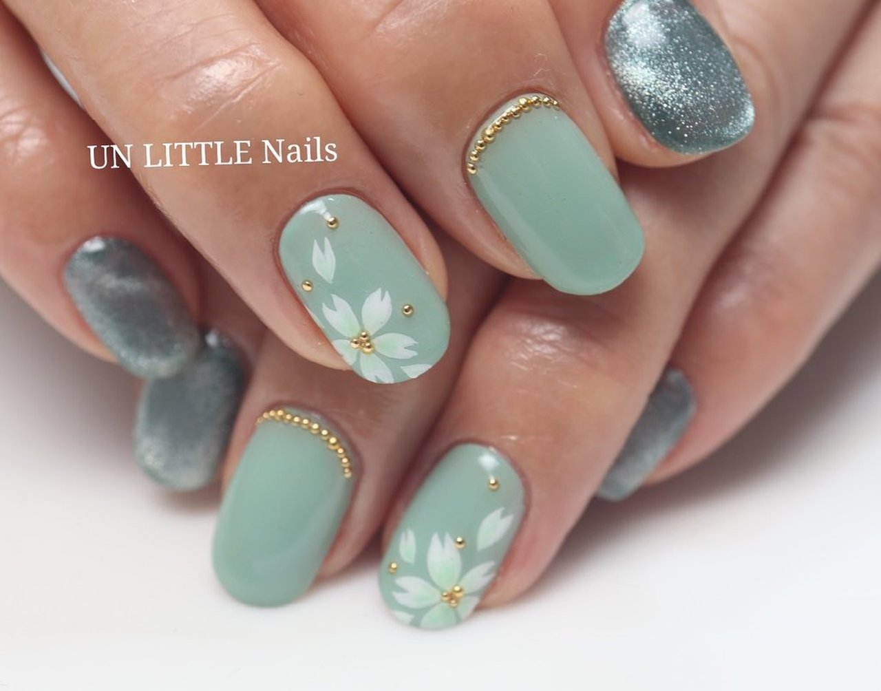 春 卒業式 入学式 オフィス ハンド Un Little Nails アンリトルネイルズ のネイルデザイン No ネイルブック