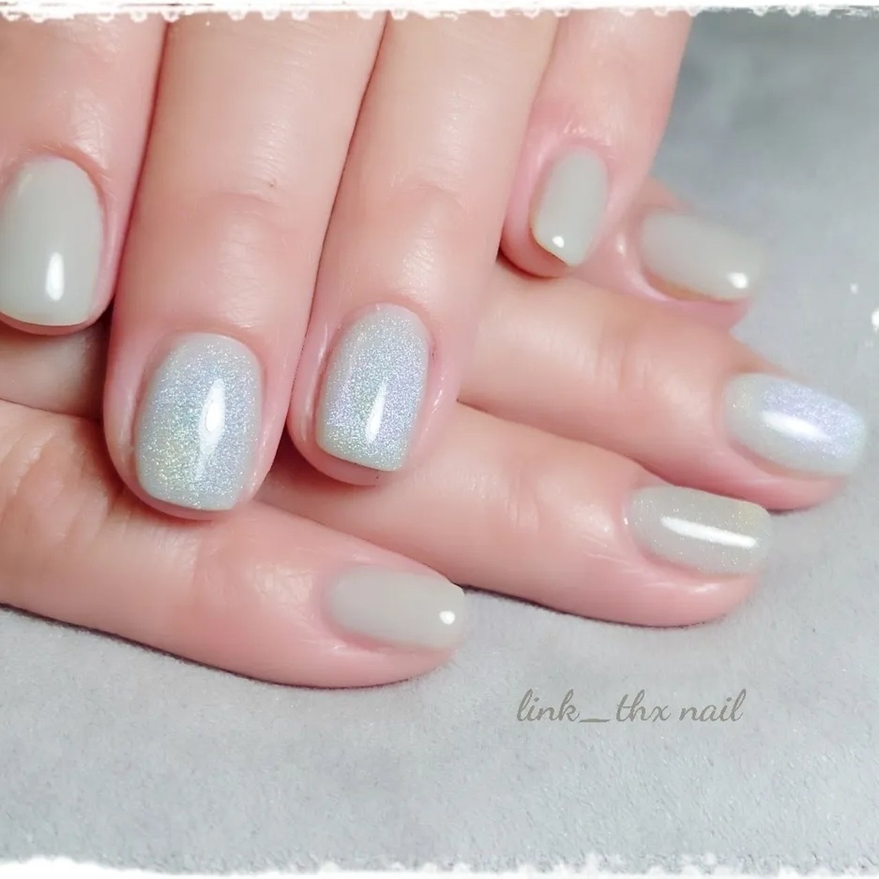 オールシーズン オフィス デート 女子会 ハンド Link Thx Nailのネイルデザイン No ネイルブック