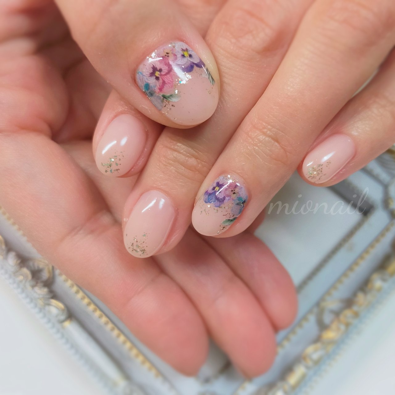 春 オフィス デート ハンド シンプル Mionailのネイルデザイン No ネイルブック